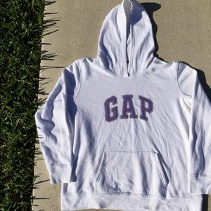 Gap Hoodie Y2K Purple/White